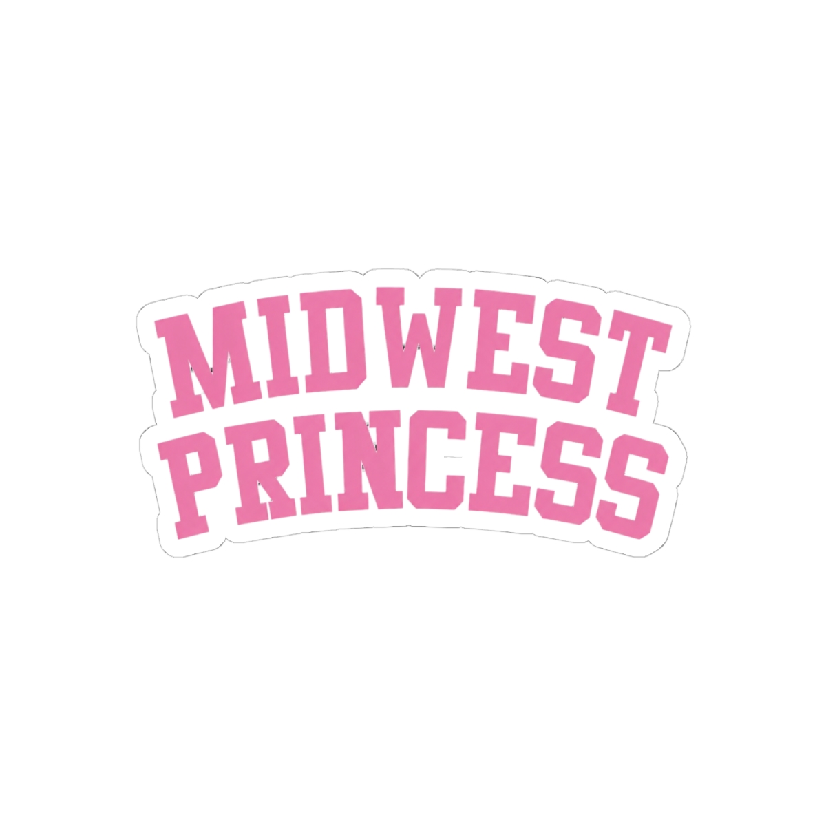 Midwest Princess University Sticker | Cute Midwest Pride Vinyl Decal - alternate angle 1, merchandise