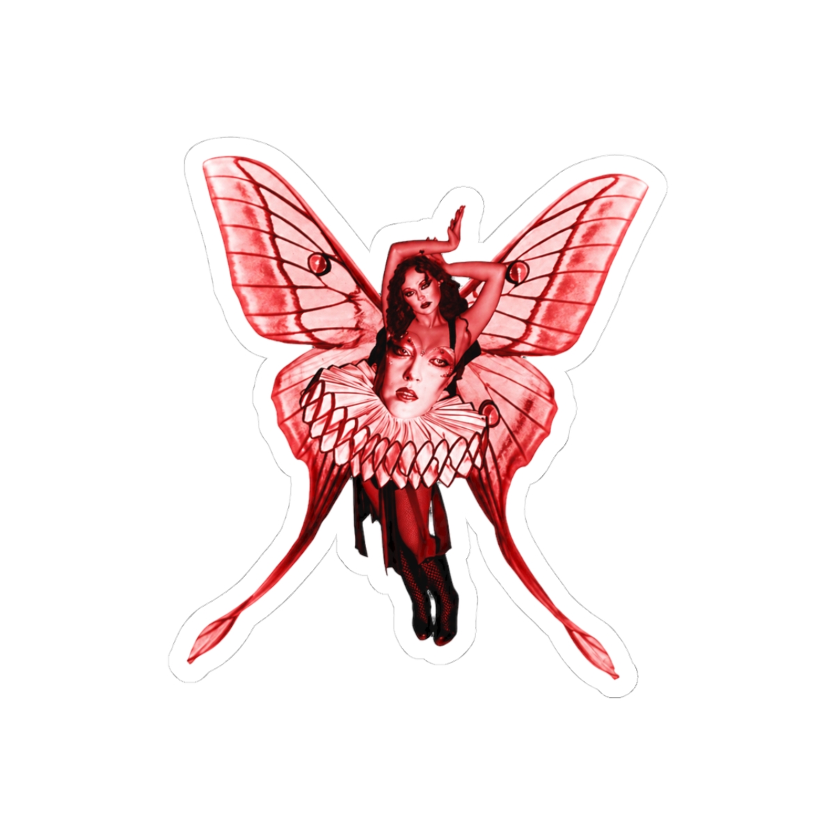 Chappell Roan Bold Red Fan Vibrant Pop Music Sticker - Official stickers merchandise
