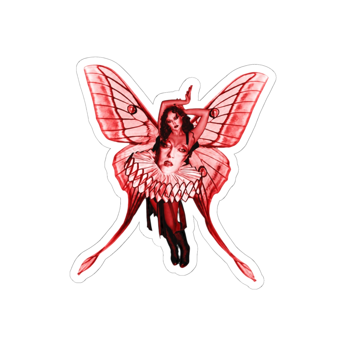 Chappell Roan Bold Red Fan Sticker | Vibrant Pop Music Vinyl Decal - Chappell Roan official Stickers merch