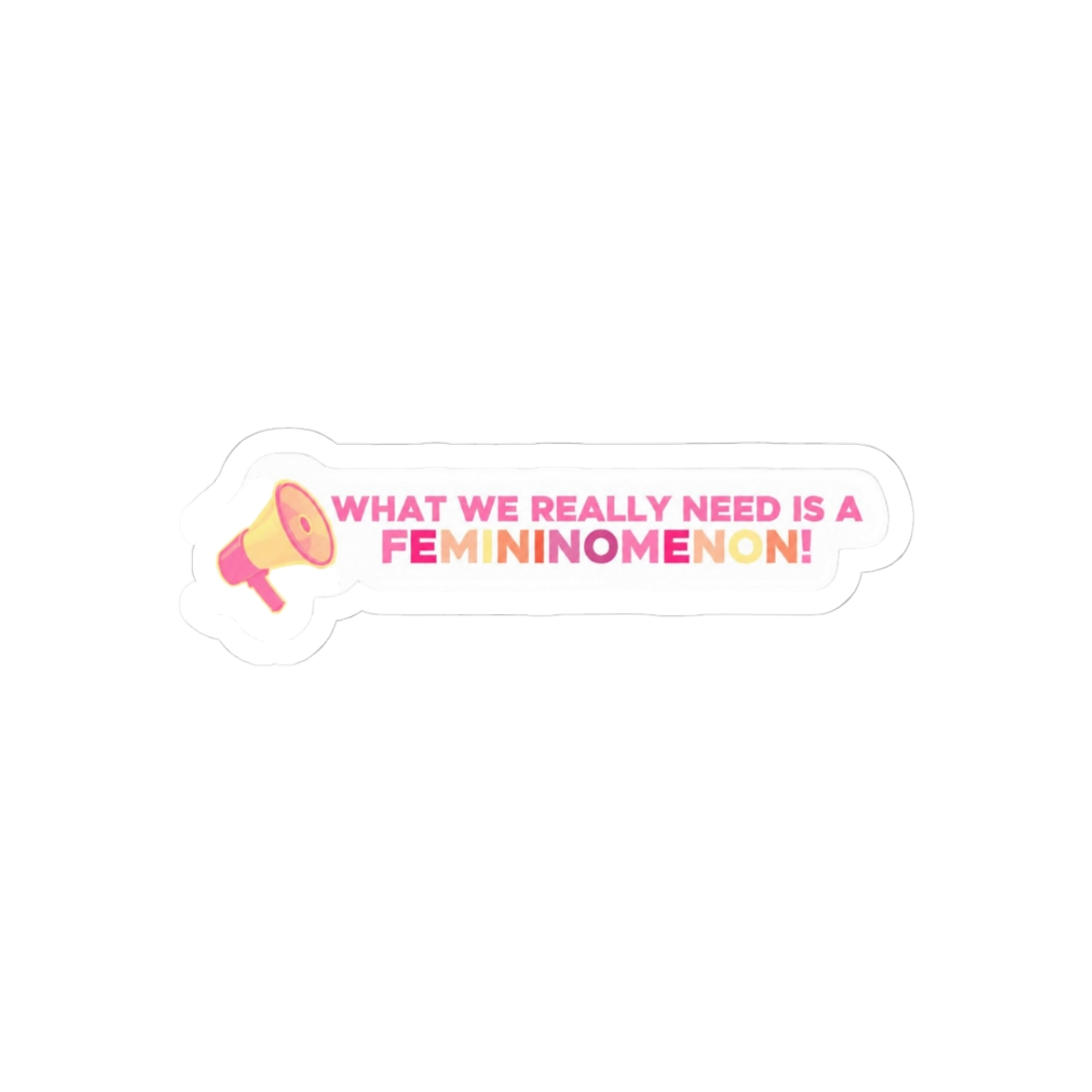 Femininomenom Girl Power Sticker - Official stickers merchandise