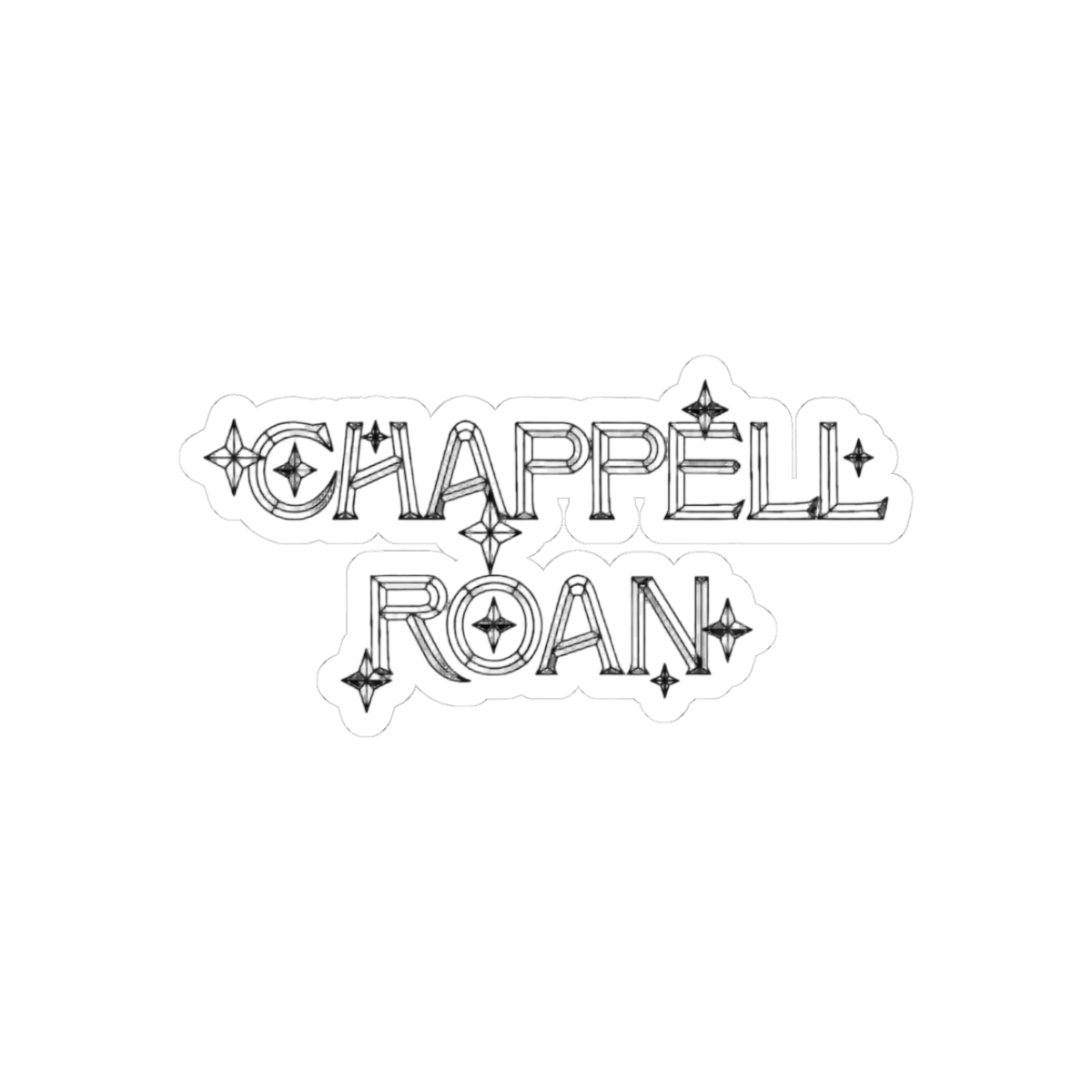 Chappell Roan Logo Glam Sticker - Official stickers merchandise