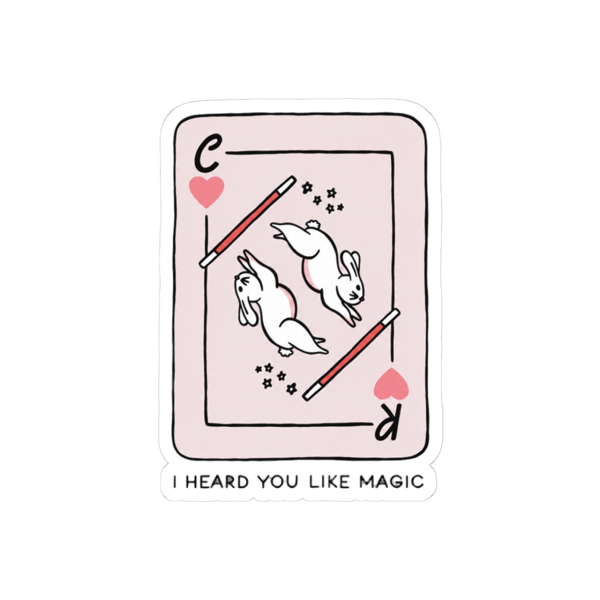 Chappell Roan Red Wine Supernova Playing Card Fandom Sticker - Official stickers merchandise