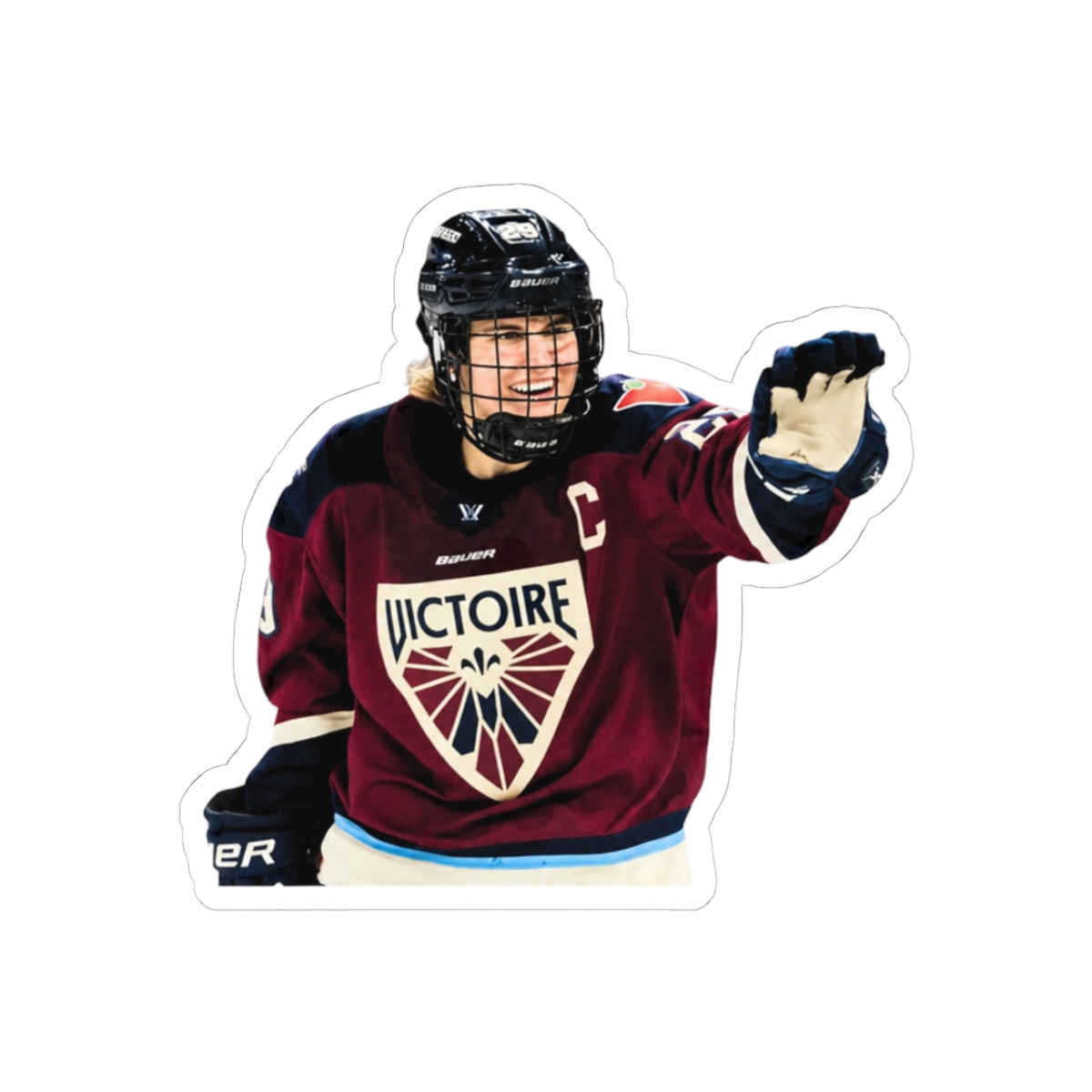 Marie-Philip Poulin Femininomenon Hockey Sticker - Official stickers merchandise