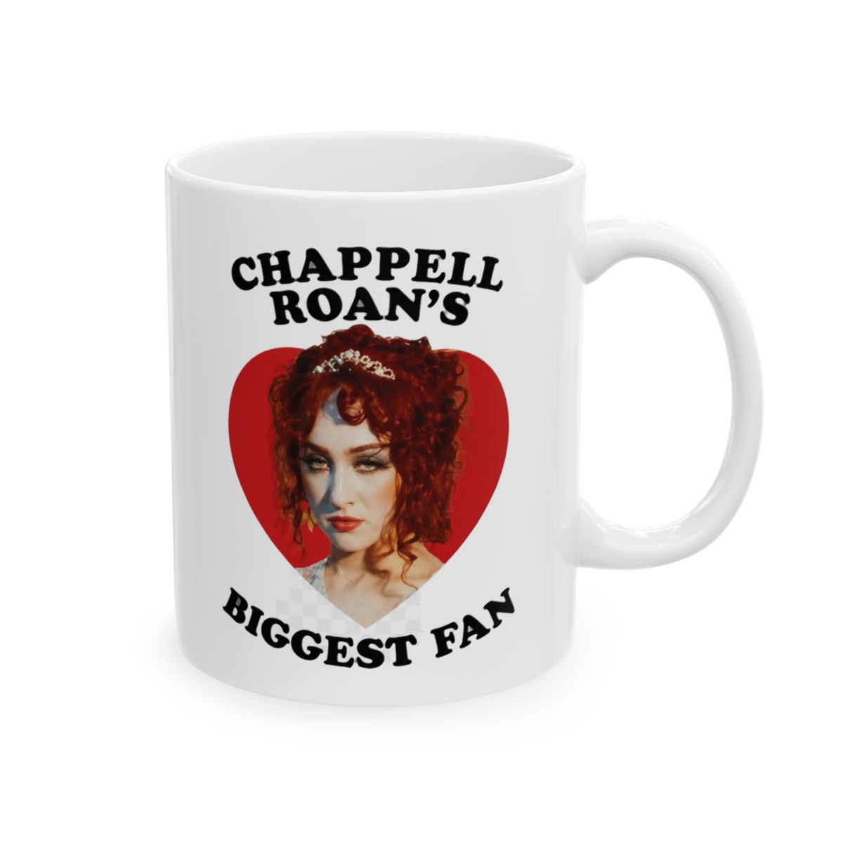 Chappell Roan's Biggest Fan Red Heart Mug - Official mugs merchandise
