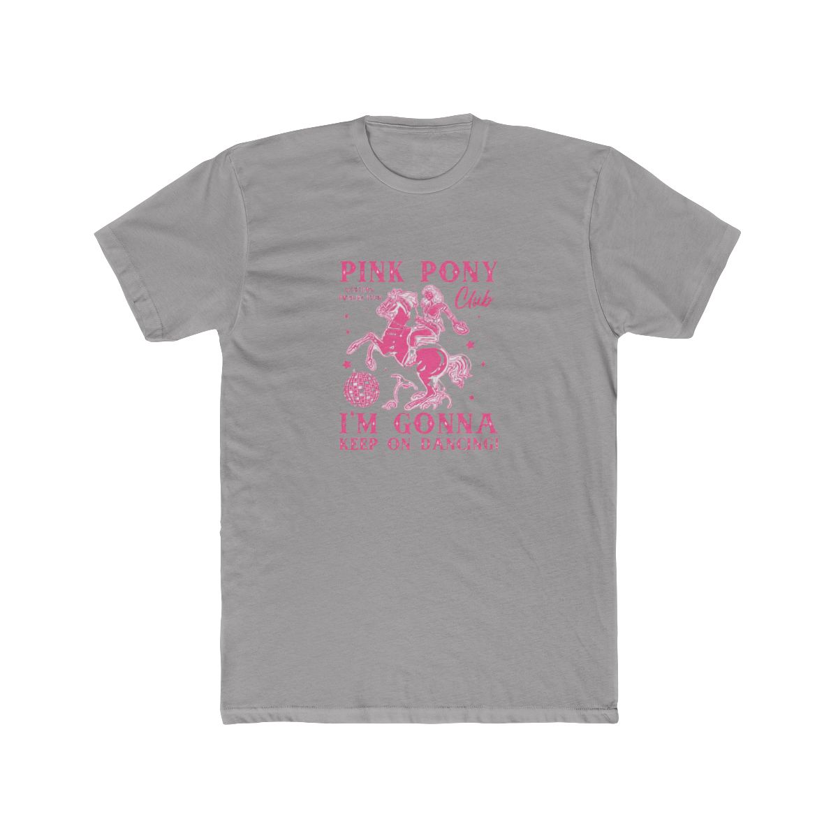 Pink Pony Club Woman Riding Horse Disco T-Shirt - Official t-shirts merchandise