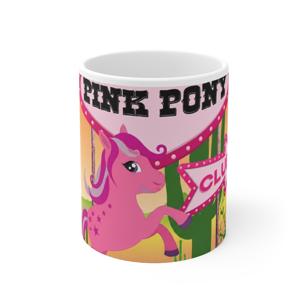 Pink Pony Club Las Vegas Sign Ceramic Mug - Official mugs merchandise
