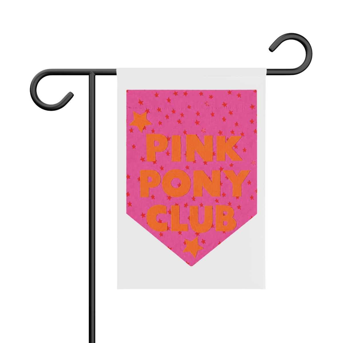 Pink Pony Club Orange Block Letter Banner - Official Creator merchandise