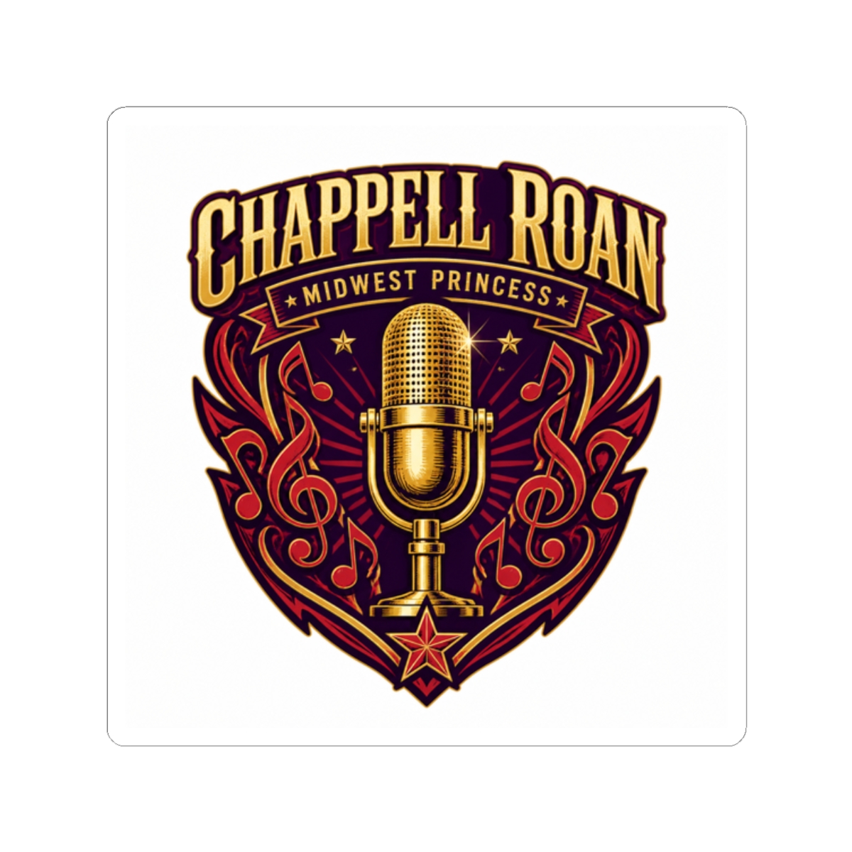 Chappell Roan "Chappell Roan - Midwest Princess" Sticker - Official stickers merchandise