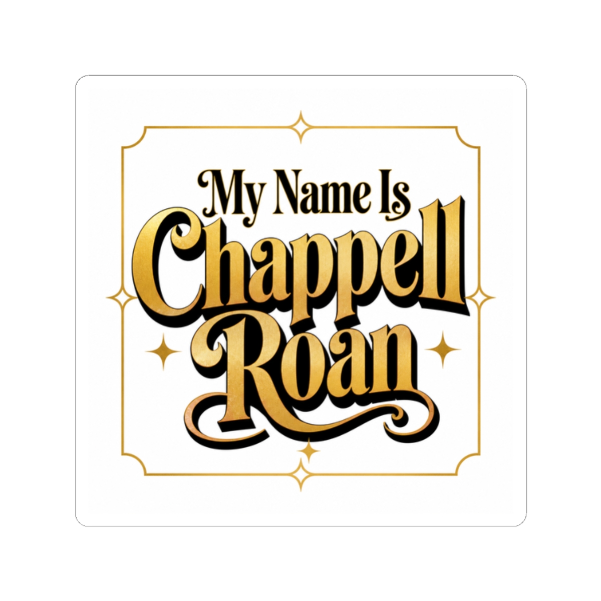 Chappell Roan "My Name Is Chappell Roan" Sticker - Official stickers merchandise