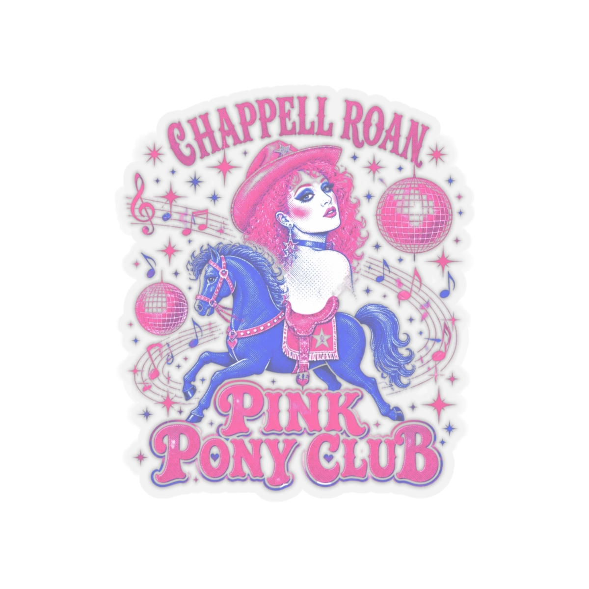 Chappell Roan "Pink Pony Club." Sticker