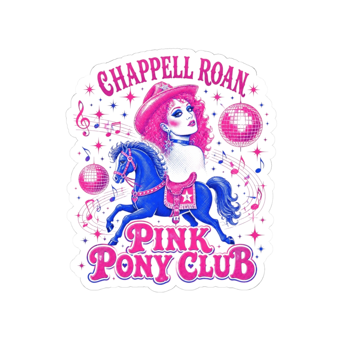 Chappell Roan "Pink Pony Club." Sticker