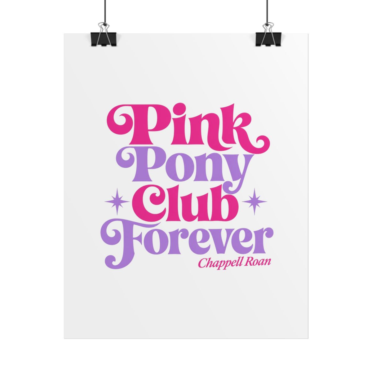 Chappell Roan "Pink Pony Club Forever" Poster - Chappell Roan official Posters & Wall Art merch