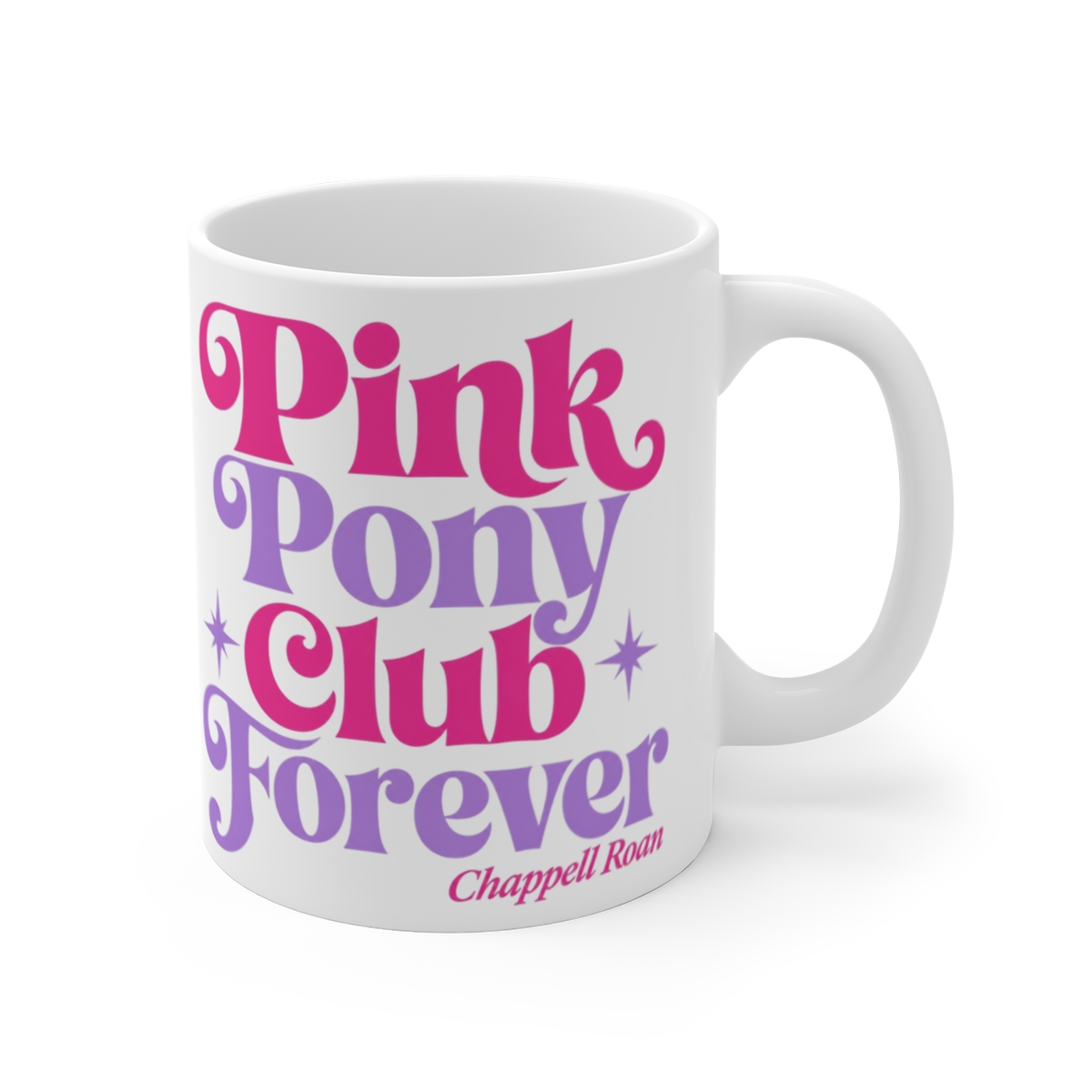 Chappell Roan "Pink Pony Club Forever" White Mug - Official Mugs & Drinkware merchandise