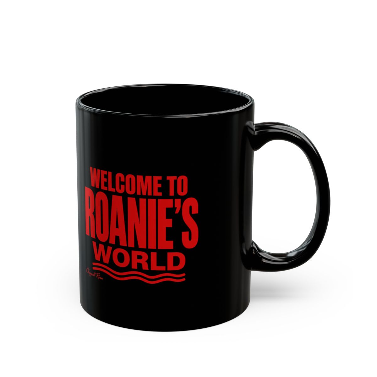 Chappell Roan "Welcome to Roanie’s World" Black Mug - Official mugs merchandise
