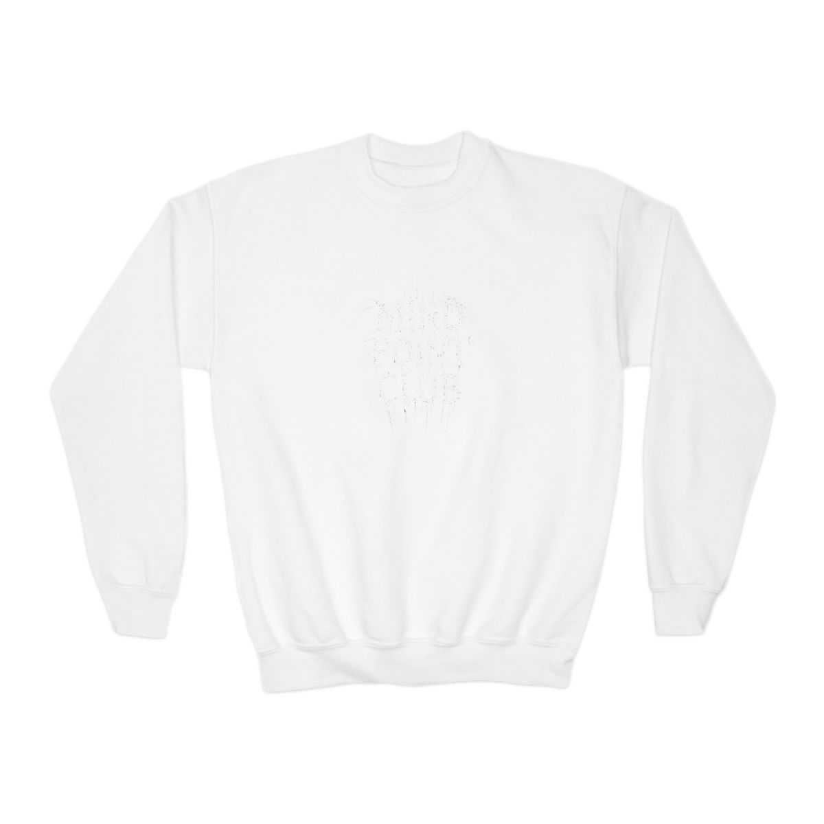 Black t-shirt featuring the white text "PINK PONY CLUB" in a gothic, distressed font. The text has a dripping effect. The shirt is a classic crew neck design. (Kids) - alternate angle 2, merchandise
