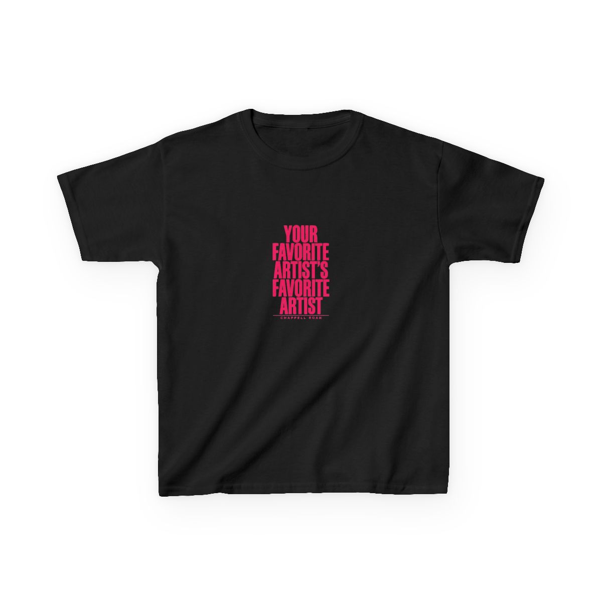 Chappell Roan "Your Favorite Artist" Unisex Kids Tee - alternate angle 2, merchandise