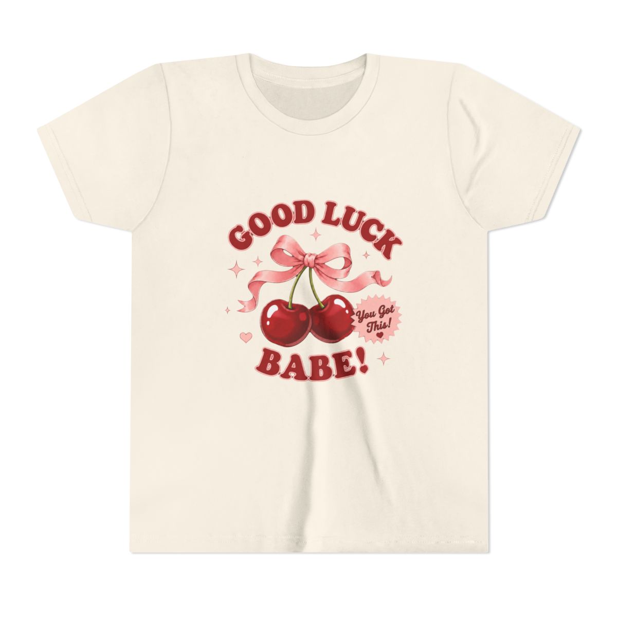 Chappell Roan Good Luck Babe Cozy Kids T Shirt - alternate angle 3, merchandise