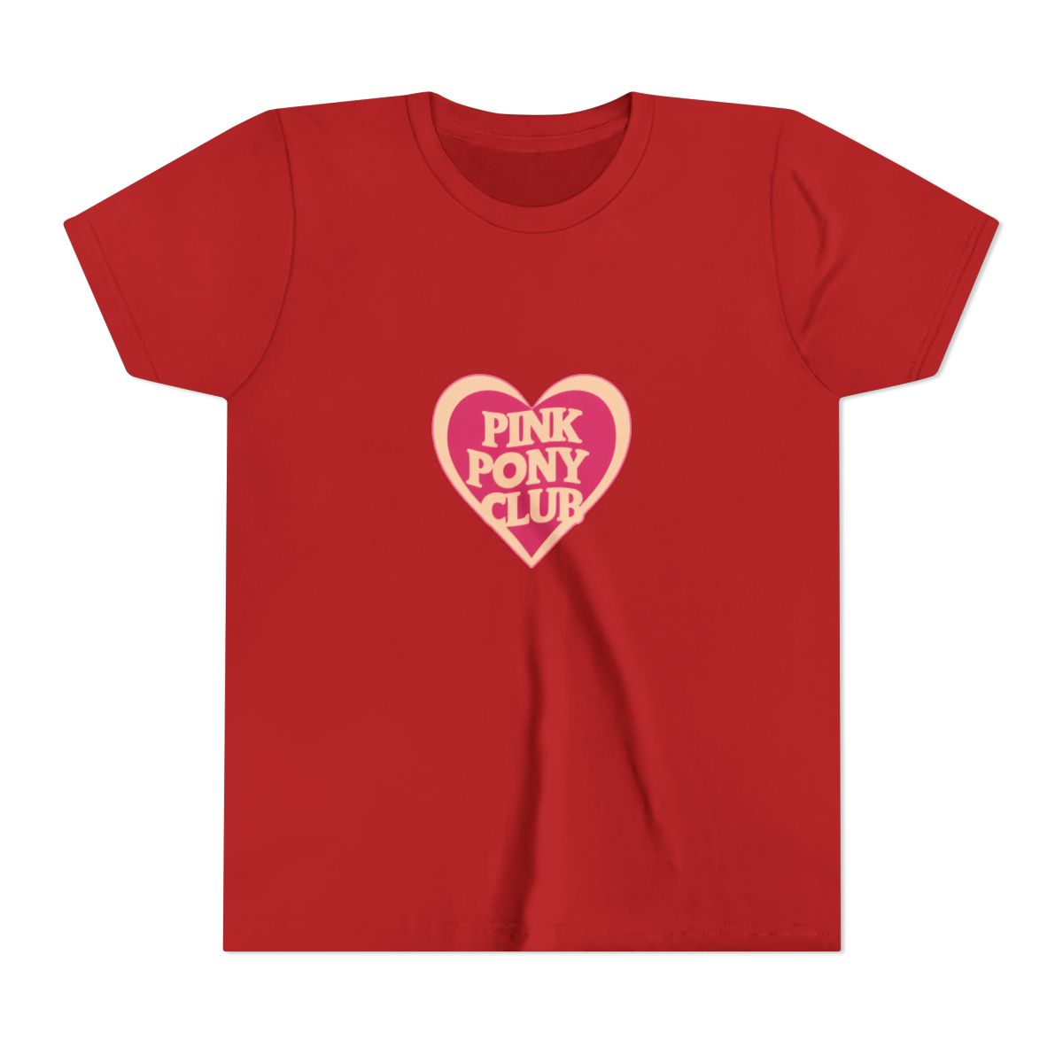 pink pony club love shape Kids T Shirt - Official T-Shirts merchandise