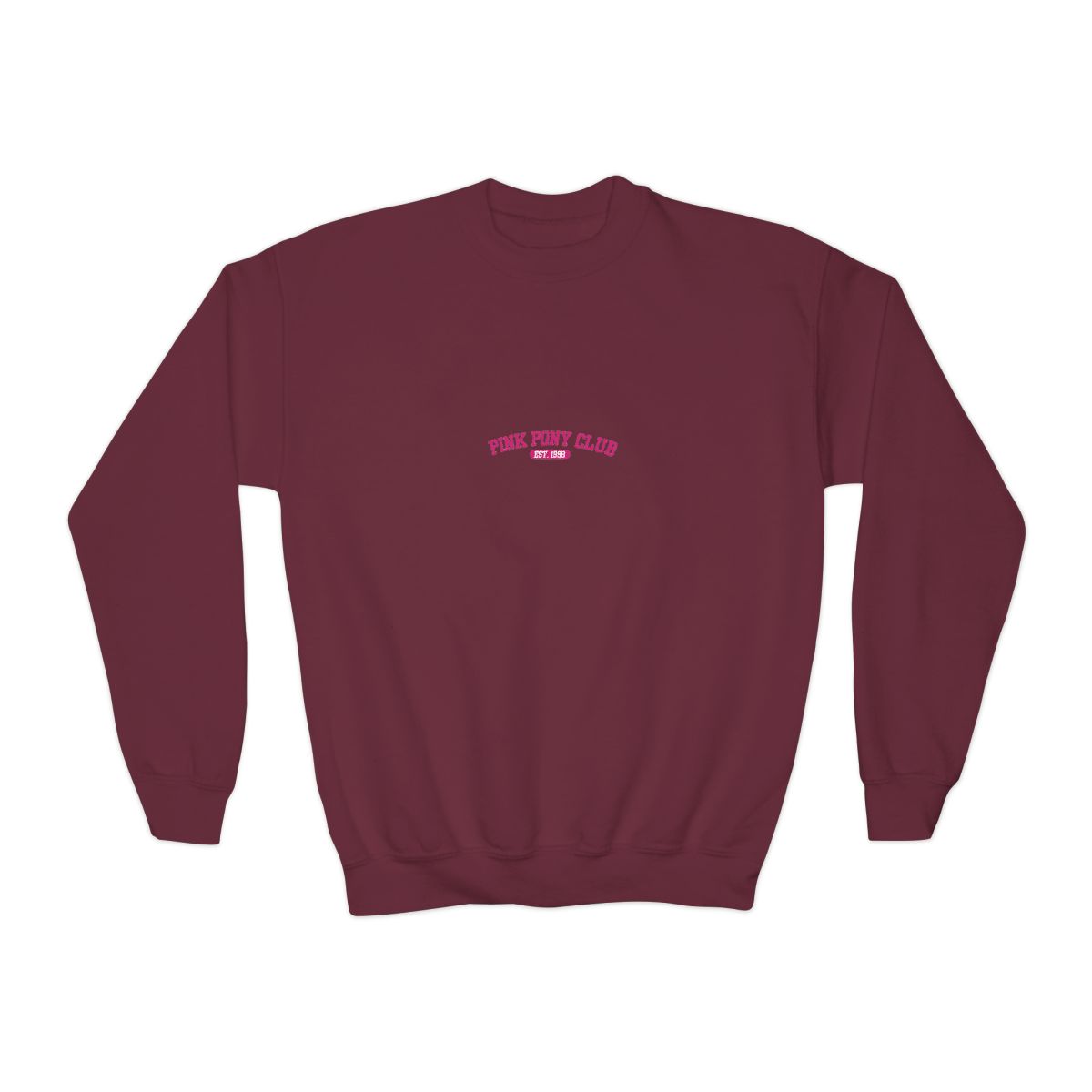 White Kids Hoodies with a pink graphic that says "PINK PONY CLUB EST. 1998" - alternate angle 4, merchandise
