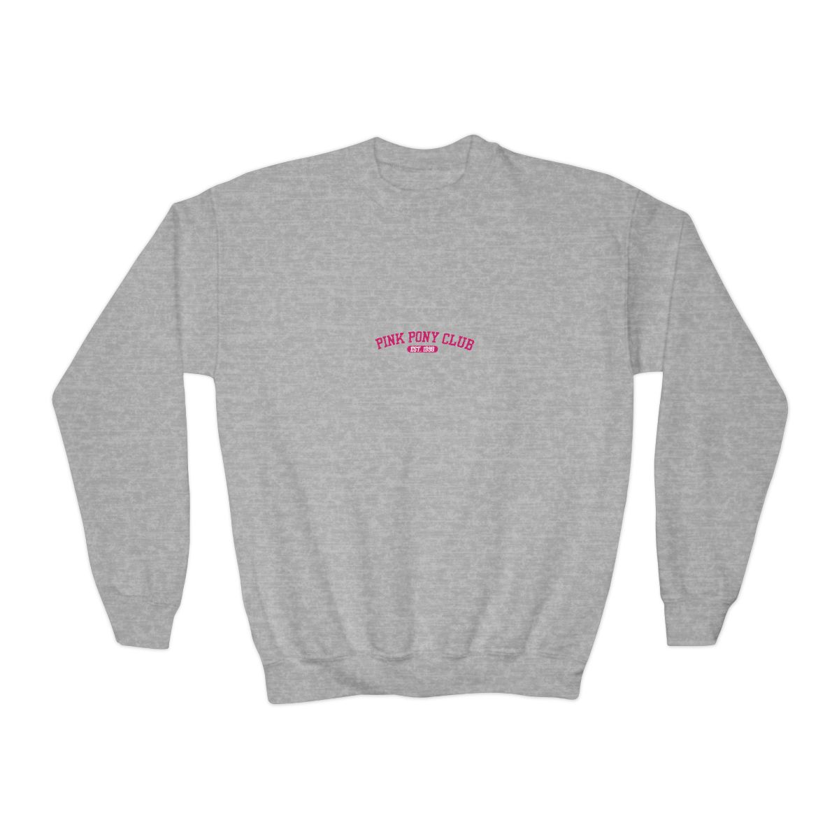 White Kids Hoodies with a pink graphic that says "PINK PONY CLUB EST. 1998" - alternate angle 3, merchandise